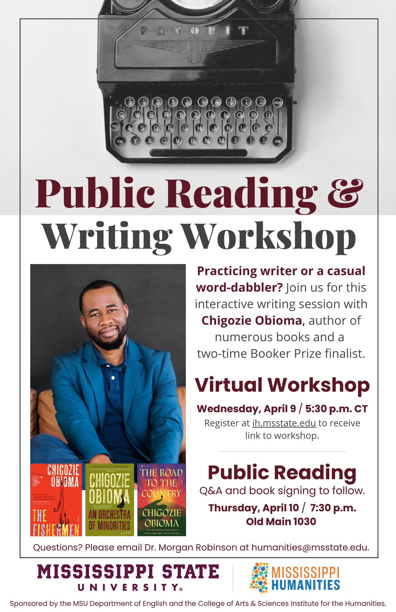 writer in residence flyer 2025